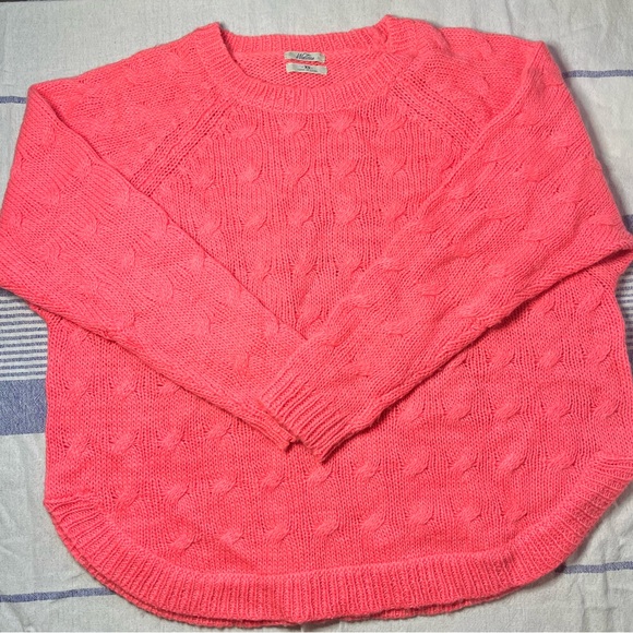 Neon pink madewell/wallace wool sweater! - Picture 1 of 4